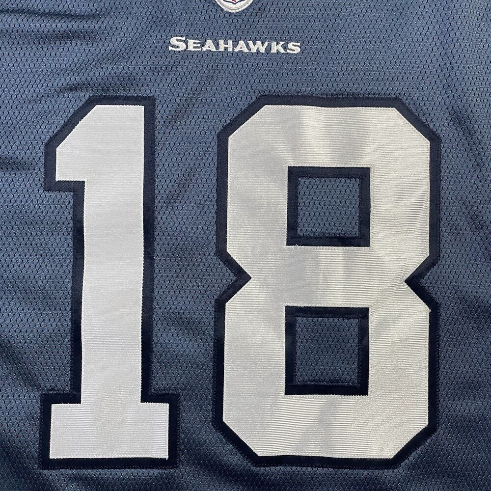 Sidney Rice Seattle Seahawks Reebok Authentic Stitched NFL Jersey Size 50 Blue - Picture 5 of 9
